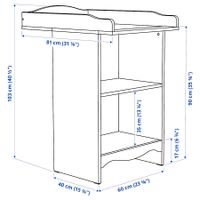 IKEA Wickeltisch SMÅGÖRA weiß Baden-Württemberg - Singen Vorschau