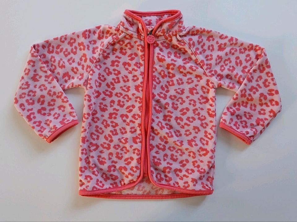 TCM Fleecejacke Gr. 98/104 rosa Leo-Alloverprint Tchibo Mädchen in Hattersheim am Main