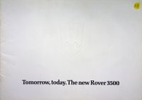 Rover 3500 - UK - Prospekt 197? Dresden - Reick Vorschau