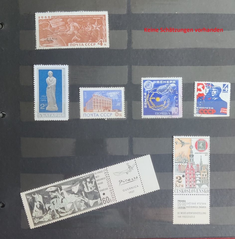Briefmarkensammlung mit internationalen Briefmarken in Ottobrunn