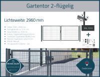 Garten Tor 2-flügel B: 3,00 m H: 1,00 m 6/5/6 f. Doppelstabmatten Rheinland-Pfalz - Zweibrücken Vorschau