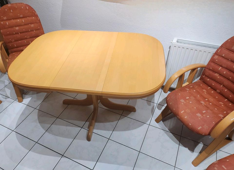 Esszimmer Buche Tisch mit Stühlen in Dortmund