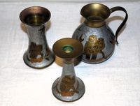 Messing emailliert Set „Eulen“ Vase Kerzenständer Krug Emaille Baden-Württemberg - Ditzingen Vorschau