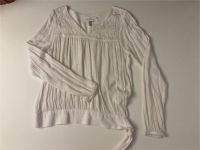 weiße Bluse mit Spitzenbesatz und V-Ausschnitt H&M Größe 164 Niedersachsen - Marxen Vorschau