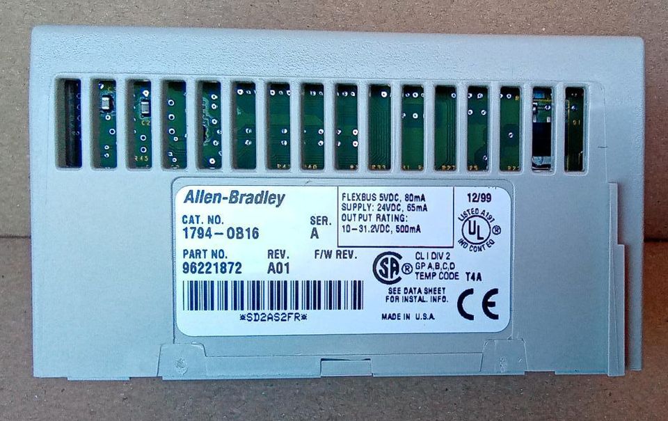 OVP Allen-Bradley Flex I/O 24 VDC Source Output 1794-0B16 in Wöllstein