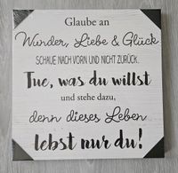 Deco-Block Leinwand - Wunder Liebe Glück 39x39 cm (The Wall Art) Nordrhein-Westfalen - Lippstadt Vorschau