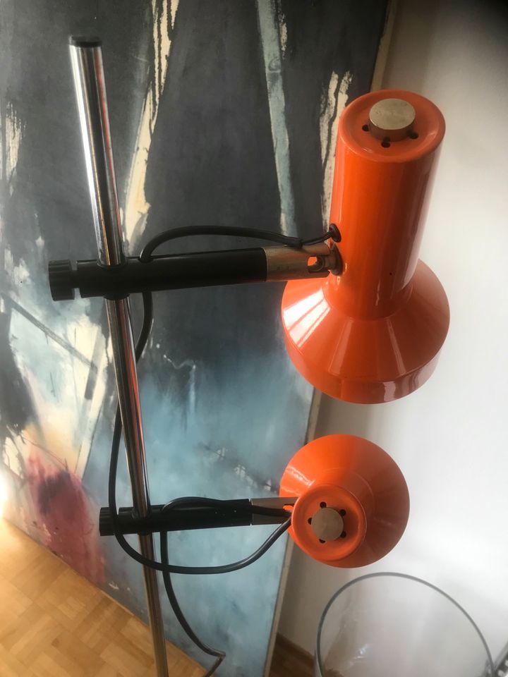 2er Strahler Stehlampe 70s Space Age Mid Century Lampe Leuchte in Waldbreitbach