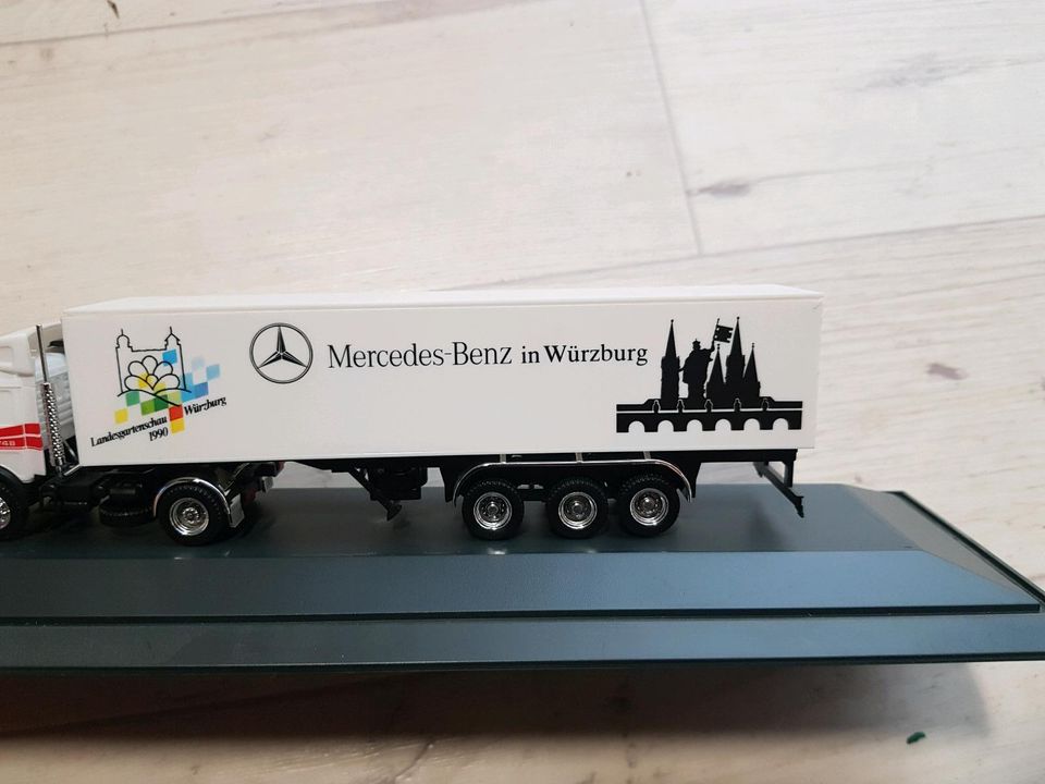 Herpa 1:87 Mercedes SK 1748 Koffersattelzug "Würzburg" in Rhönblick