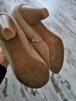 Damen Absatz Schuhe wenig getragen 40 beige Sachsen - Wildenfels Vorschau