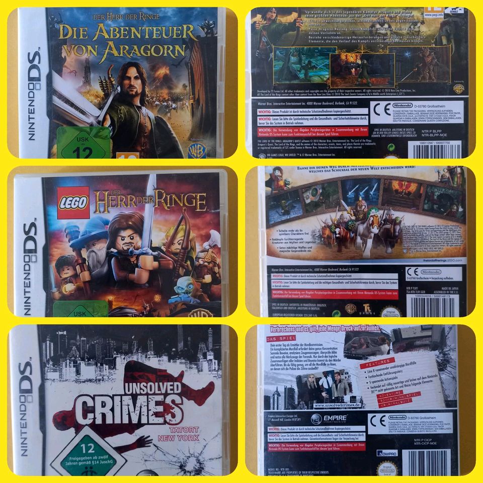 Nintendo DS Spiele Die Abenteuer von Aragorn Crimes New York in Cottbus