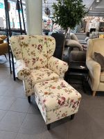 Ohrensessel Sessel mit Hocker Federkern beige Blume Nordrhein-Westfalen - Blomberg Vorschau