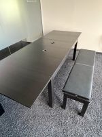 IKEA Bjursta Tisch ausziehbar, Bank, Sitzbank, braun schwarz Nordrhein-Westfalen - Langenfeld Vorschau