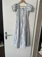 Kleid / Folklore H&M Gr M.  Weiß / Blau Hessen - Bad Vilbel Vorschau