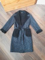 Winter-Strickmantel, Made in Italy, Gr. S, lila/schwarz, ungetrag Bayern - Meitingen Vorschau