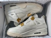 Nike Air Jordan 4 white and gold in Größe 43 Niedersachsen - Hildesheim Vorschau