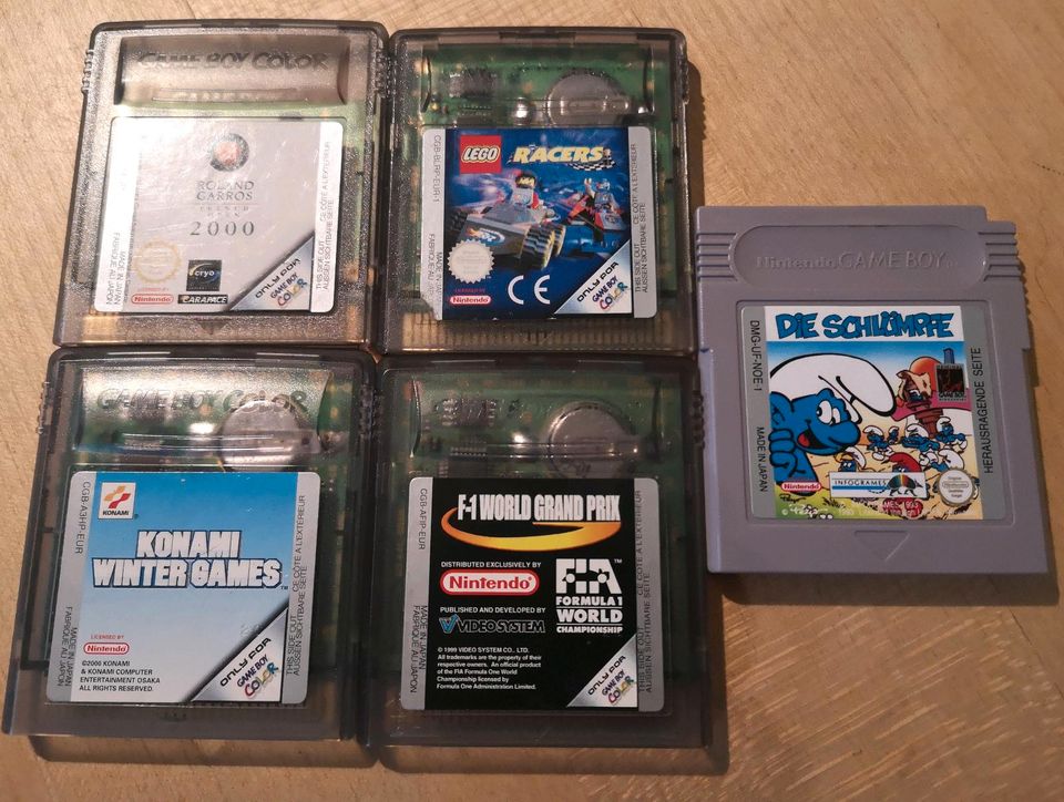 Gameboy Color, 5 Spiele, Lego Racers, Schlümpfe,  F1, Winter Game in Hamburg