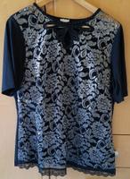 Schwarzes Shirt mit Glitzer Atelier Goldener Schnitt Größe 44 Bayern - Hammelburg Vorschau