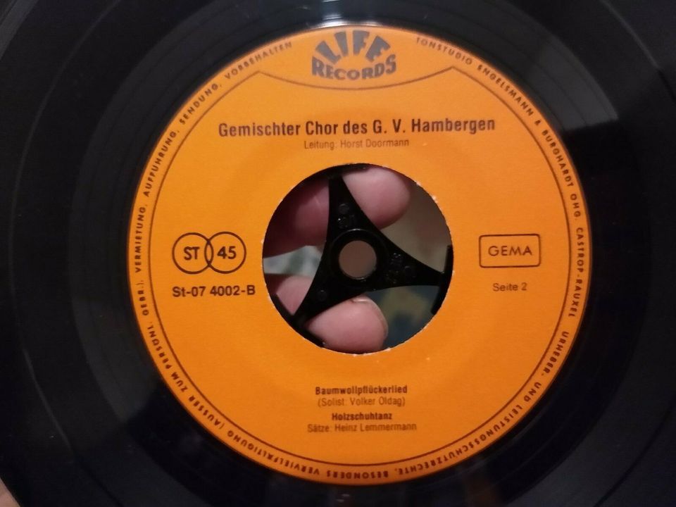 HAMBERGEN (Nds.) Gesangverein HAMBERGEN-Single Platte von1974 in Bremen