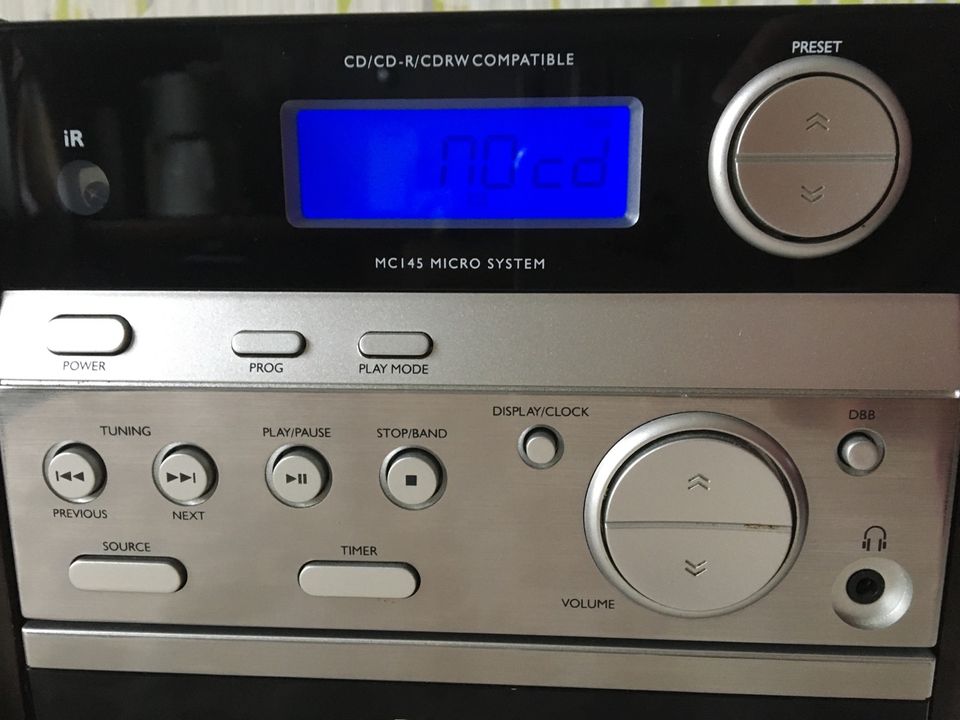 Philips HiFi-Microsystem MC145/12 Mikro-Kompaktanlage Radio CD MC in Herne