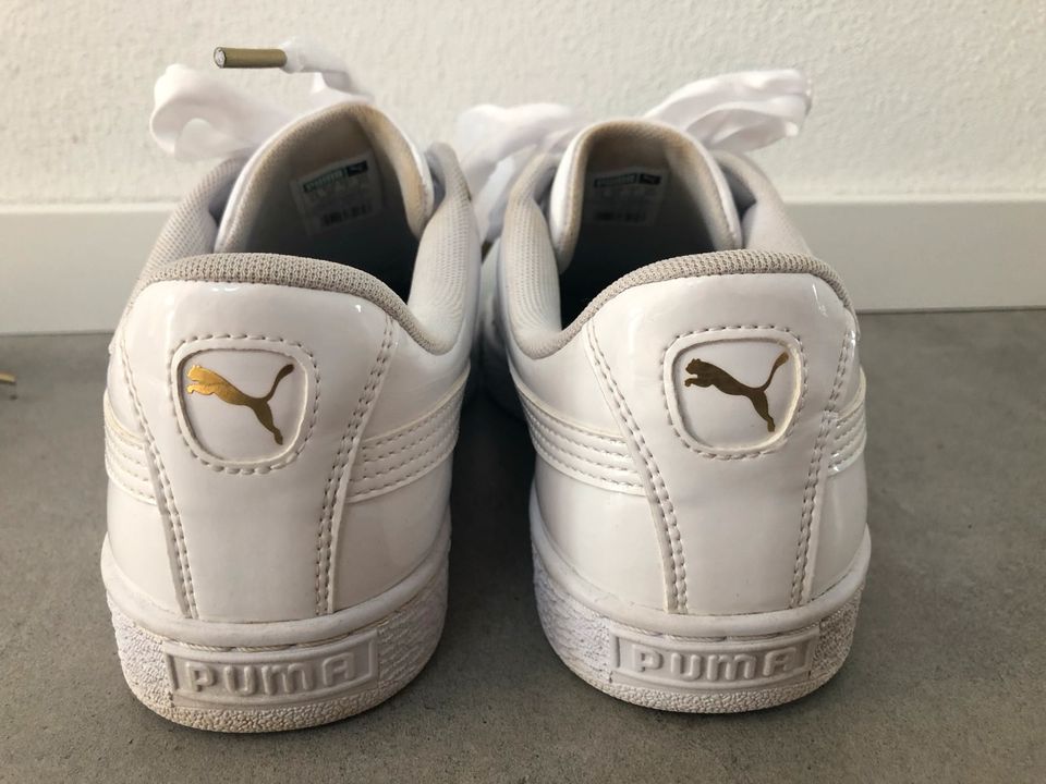 PUMA Sneaker, Weiß, Lack, Gr. 40 in Pettendorf