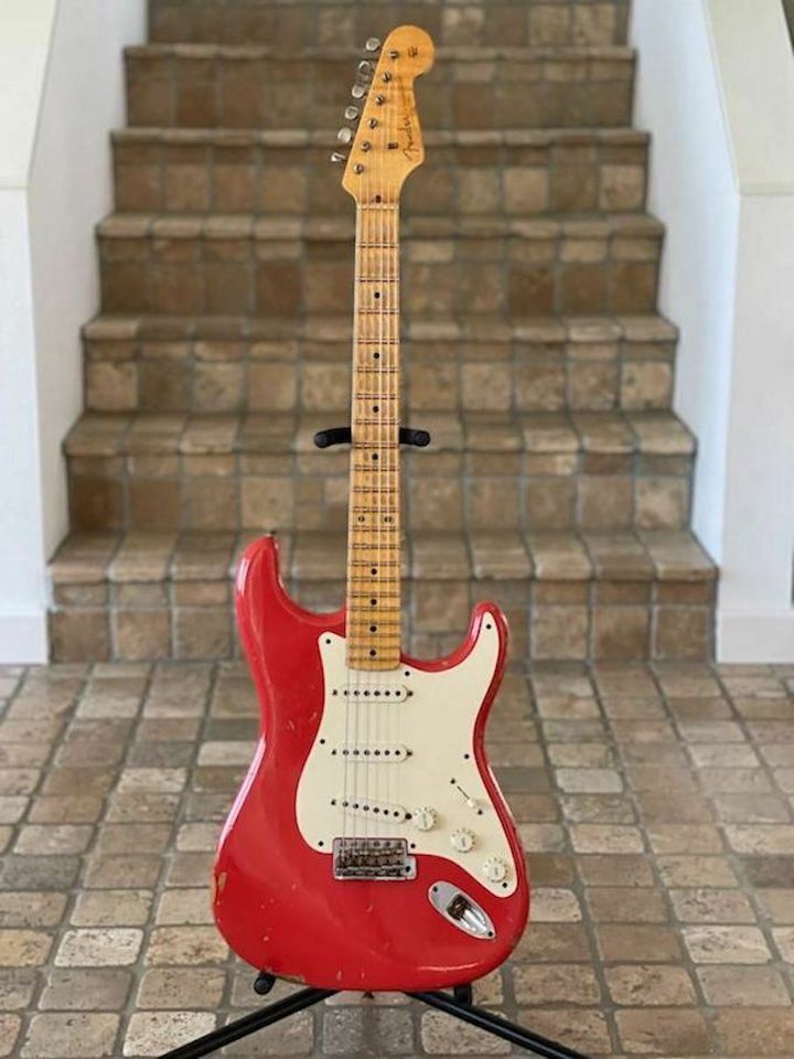 Fender 57 Strat hvy rlc Fiesta Red 2009 in Kiefersfelden