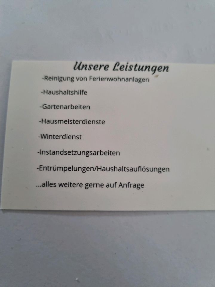 Hausmeisterservice / Garten Service/Reinigung Service in Jever