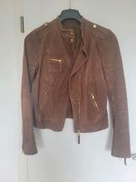 Echt Wildleder Biker Jacke braun Gold S 36 Bochum - Bochum-Wattenscheid Vorschau