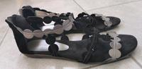 Tamaris Sandalen Gr.40, neuwertig, schwarz/silber Niedersachsen - Thedinghausen Vorschau
