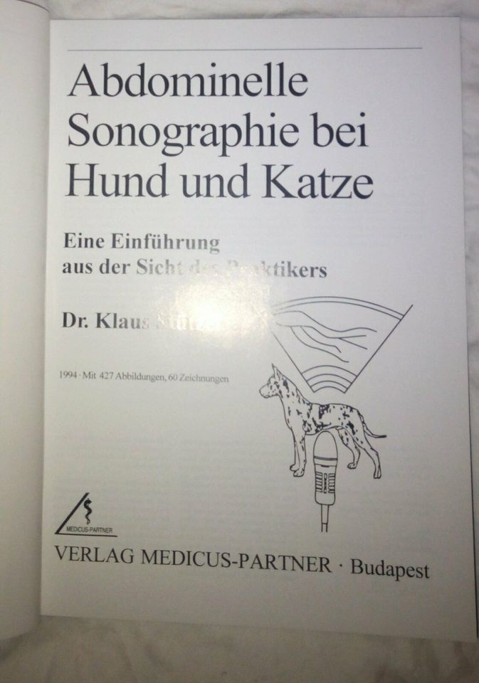 Abdominale Sonographie bei Hund und Katze, 1994 in Leinfelden-Echterdingen