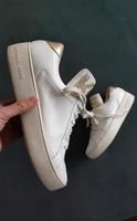 MICHAEL KORS Sneaker Leder weiß Logo gold Plateau  Gr38 Bayern - Mühldorf a.Inn Vorschau