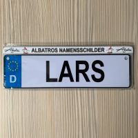 Albatros Blechschild LARS Namensschild Kennzeichen Nordrhein-Westfalen - Preußisch Oldendorf Vorschau