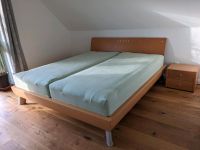 Hülsta Doppelbett (180x200) mit 2 Nachttischen, Buche Massivholz Wandsbek - Hamburg Lemsahl-Mellingstedt Vorschau