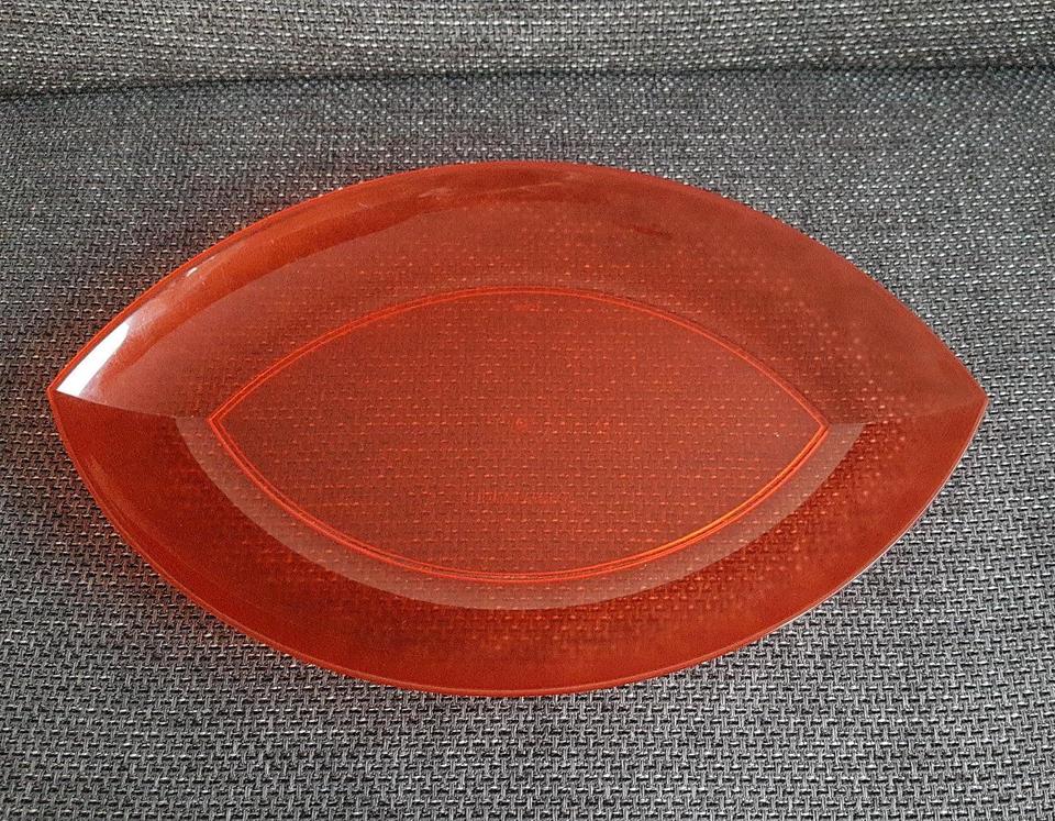Tupper Servierplatte Eleganzia orange Platte Schale Tupperware in Rottendorf Unterfr