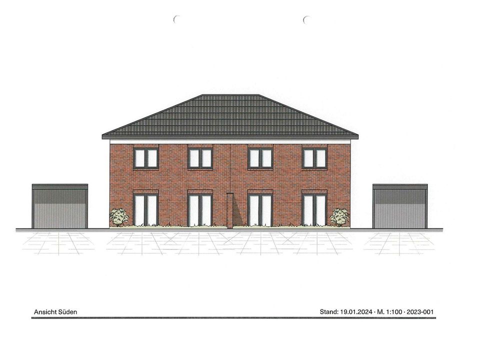 Hochwertige Neubau-Doppelhaushälfte (Haus 1) in ruhiger Wohnlage von Bakum. in Bakum