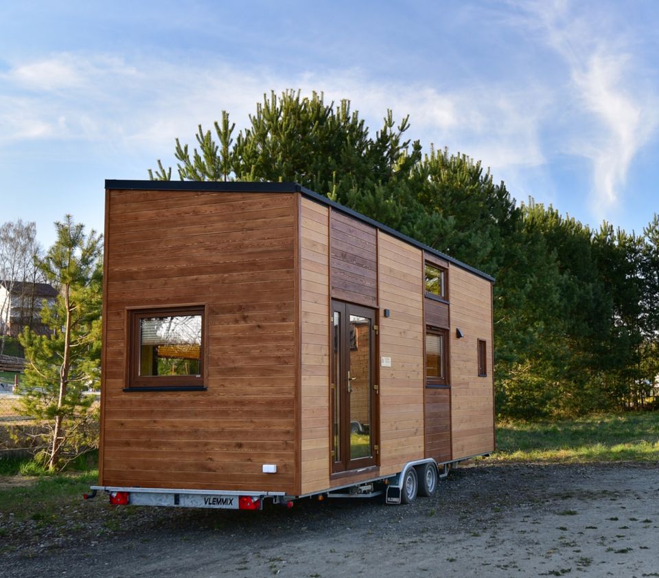 Tiny House Porto 7,3x2,55m Mini Haus Holzhaus Ferienhaus Wohnwage in Görlitz