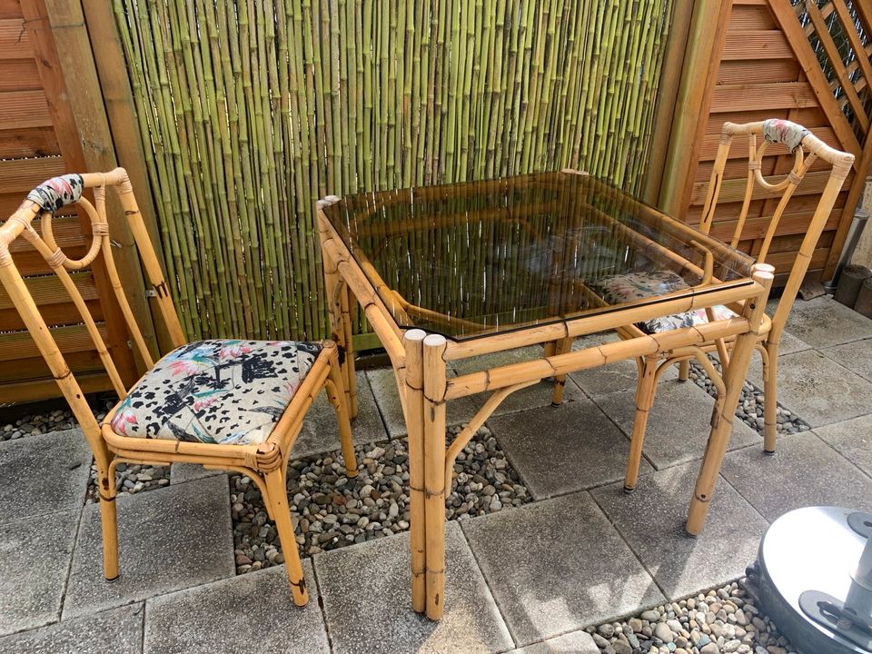Bambus Tisch 2 Stühle für Haus Garten Balkon Terrasse in Frankfurt am Main