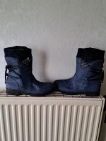 Stiefel blau mit Nieten 42 Niedersachsen - Bad Münder am Deister Vorschau