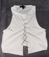Crop Top / Oberteil mit tiefen Glitzer Ausschnitt Berlin - Köpenick Vorschau