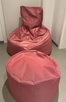 Sitzsack mit Hocker in rosa/rot Hessen - Laubach Vorschau