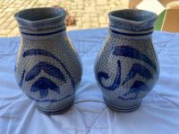 2 Krügchen Krüge Pitcher, Kannen aus Steingut, blau-grau Bayern - Arnstein Vorschau