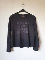 Grau dunkelgraues Super Dry Premium Lamgarmshirt mit Pailletten Bayern - Eichstätt Vorschau