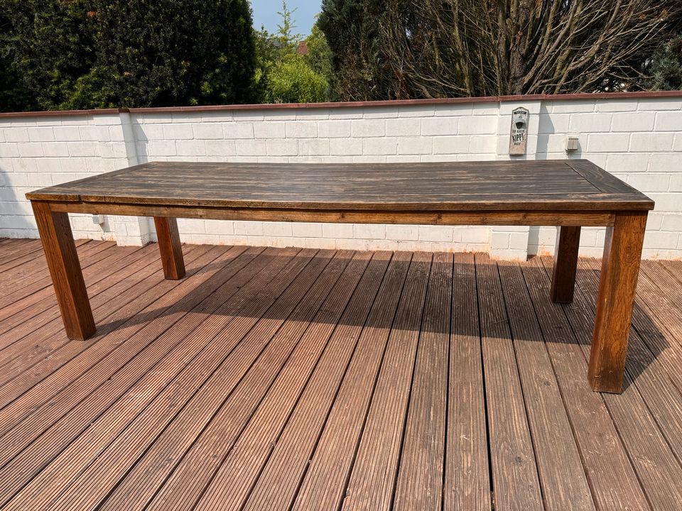 Garten-Tisch aus recyceltem Teak 260x100x78 in Köln Vogelsang