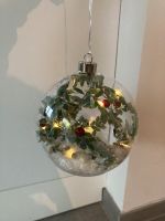 Beleuchtete christbaumkugel Glas mit Schnee und Zweigen mit beere Niedersachsen - Rieste Vorschau