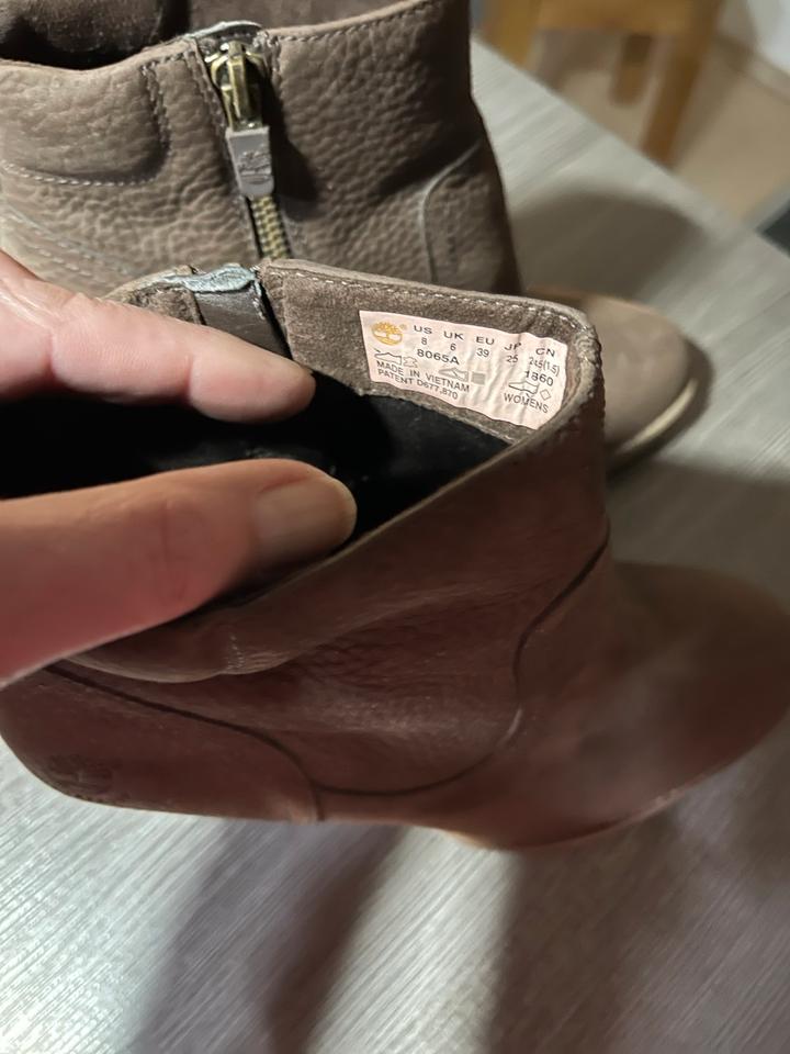 TIMBERLAND Stiefelette Nubuk Leder Braun UNGETRAGEN UK 6 in Langenfeld