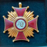 Verdienstkreuz Republik Polen, Stufe Gold, emailliert, Original Nordrhein-Westfalen - Jülich Vorschau