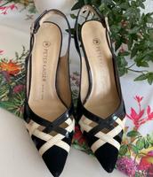 Peter Kaiser Slingpumps Highheels schwarz weiß 37,5 Baden-Württemberg - Leonberg Vorschau