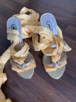 Julia Monti Italy High Heels Gladiator Sandalen Gold Gr. 35 wNEU Nordrhein-Westfalen - Herzogenrath Vorschau