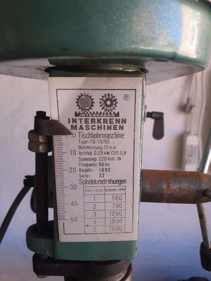 Tischbohrmaschine Interkrenn in Wesendorf