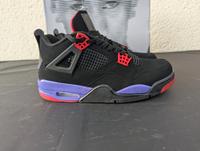 Jordan 4 Retro Raptors 42 Sneaker Schwarz Lila Rot Hessen - Bad Hersfeld Vorschau
