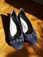Marco Tozzi Ballerinas dunkelblau Gr. 38 Bayern - Lengdorf Vorschau
